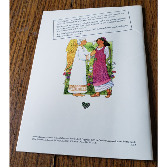 Happy Hearts Advent Childrens Activity Book Creative Communications - Picture 2 of 4